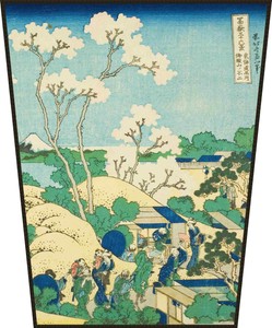 Ekran Wzgórze Goten w Shinagawa nad Tokaido Katsushika Hokusai