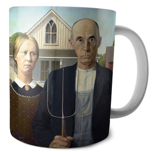 Kubek American Gothic Grant Wood