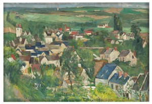 Magnes Auvers, widok panoramiczny Paul Cezanne