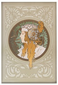 Magnes Bizantyjskie głowy: blondynka Alfons Mucha