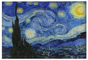 Magnes Gwiaździsta Noc Vincent Van Gogh