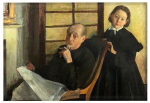 Magnes Henri Degas i jego siostrzenica Lucie Degas Edgar Degas