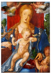 Magnes Madonna i Dzieciątko z czyżykiem Albrecht Dürer