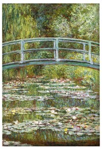 Magnes Most nad stawem z liliami wodnymi Claude Monet