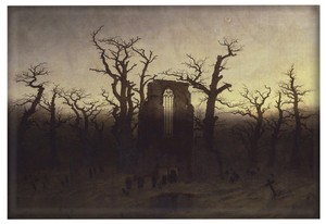 Magnes Opactwo w dębowym lesie Caspar David Friedrich