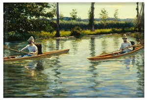 Magnes Rejs łodzią na rzece Yerres Gustave Caillebotte