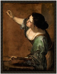 Naszywka Autoportret jako alegoria malarstwa Artemisia Gentileschi