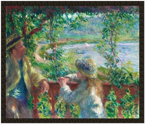 Naszywka Blisko jeziora Pierre-Auguste Renoir