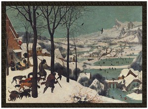 Naszywka Myśliwi na śniegu Pieter Bruegel starszy