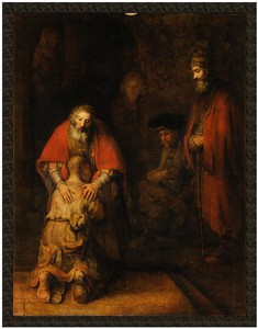 Naszywka Powrót syna marnotrawnego Rembrandt