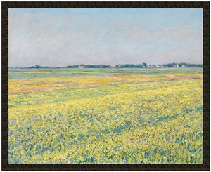 Naszywka Równina Gennevilliers, żółte pola Gustave Caillebotte