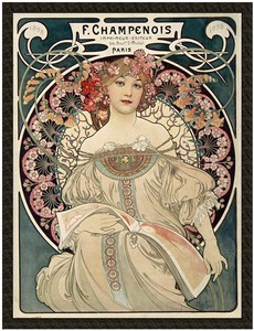 Naszywka Rozmarzenie Alfons Mucha