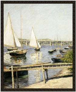 Naszywka Żaglówki w Argenteuil Gustave Caillebotte