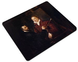 Podkładka Bernardino Campi malujący Sofonisbę Anguissolę Sofonisba Anguissola 36x29cm