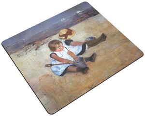 Podkładka Dziewczynki bawiące się na plaży Mary Cassatt 24x19cm