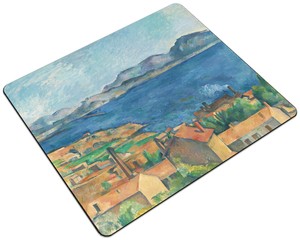 Podkładka Zatoka Marsylii widziana z L​ ​Estaque​ 1885​ Paul Cezanne 24x19cm