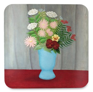 Podkładka pod kubek Still life of flowers in a blue vase Henri Rousseau