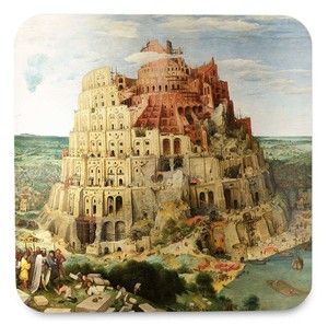 Podkładka pod kubek Wieża Babel Pieter Bruegel starszy