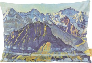 Poduszka Eiger, Mönch und Jungfrau in der Morgensonne Ferdinand Hodler