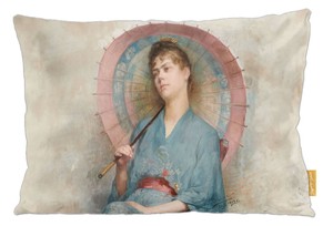 Poduszka Kobieta z japońskim parasolem Anna Bilińska-Bohdanowiczowa