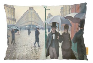 Poduszka Paryż. Deszczowy dzień Gustave Caillebotte