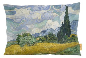 Poduszka Pole pszenicy z cyprysami Vincent Van Gogh
