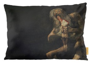 Poduszka Saturn pożerający własne dzieci Francisco Goya
