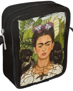 Torba Listonoszka Autoportret z cierniowym naszyjnikiem i kolibrem Frida Kahlo