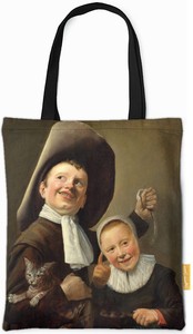 Torba na ramię Chłopiec i dziewczynka z kotem i węgorzem Judith Leyster