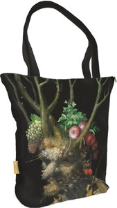 Torba na ramię shopper Cztery pory roku w jednej głowie Giuseppe Arcimboldo