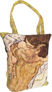 Torba na ramię shopper The Embrace (1917) Egon Schiele